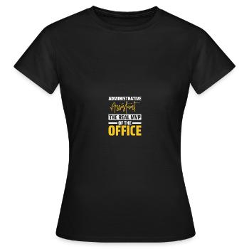 Journée des professionnels de l’administration - T-shirt Femme - noir - Devant - AI Model Female 172 dark (172cm)