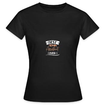 Journée des professionnels de l’administration - T-shirt Femme - noir - Devant - AI Model Female 172 dark (172cm)