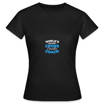 Cross Country Trainer - Frauen T-Shirt - Schwarz - Vorne - AI Model Female 172 dark (172cm)