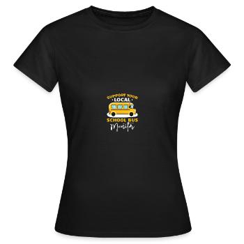 Schulbus-Monitor - Frauen T-Shirt - Schwarz - Vorne - AI Model Female 172 dark (172cm)