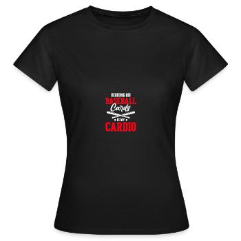 Baseball Card Collector Baseball Card - T-shirt Femme - noir - Devant - AI Model Female 172 dark (172cm)