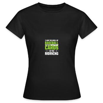Baseball Card Collector Baseball Card - T-shirt Femme - noir - Devant - AI Model Female 172 dark (172cm)