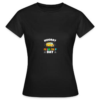 Journée d’excursion de l’enseignant sur le terrain - T-shirt Femme - noir - Devant - AI Model Female 172 dark (172cm)