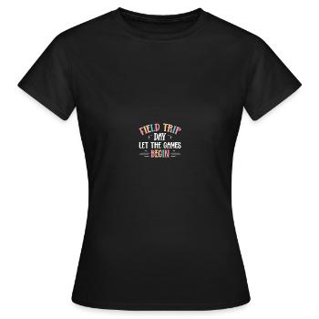 Journée d’excursion de l’enseignant sur le terrain - T-shirt Femme - noir - Devant - AI Model Female 172 dark (172cm)