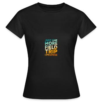 Journée d’excursion de l’enseignant sur le terrain - T-shirt Femme - noir - Devant - AI Model Female 172 dark (172cm)