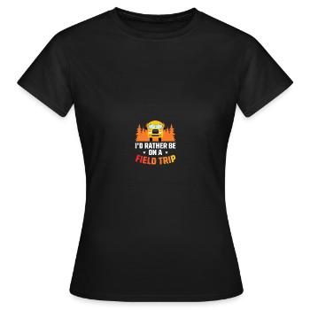 Journée d’excursion de l’enseignant sur le terrain - T-shirt Femme - noir - Devant - AI Model Female 172 dark (172cm)