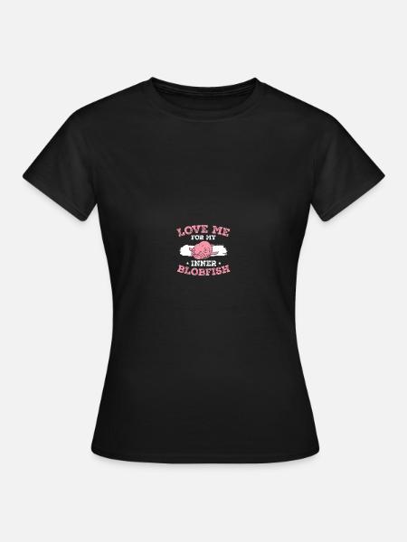 Blob-Fisch Blobfisch - Frauen T-Shirt - Schwarz
