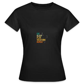Planificateur de vacances Agence de voyages Agence de voyages - T-shirt Femme - noir - Devant - AI Model Female 172 dark (172cm)