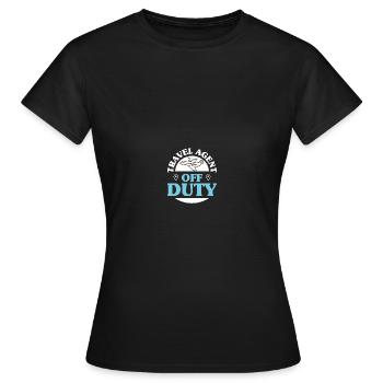 Planificateur de vacances Agence de voyages Agence de voyages - T-shirt Femme - noir - Devant - AI Model Female 172 dark (172cm)
