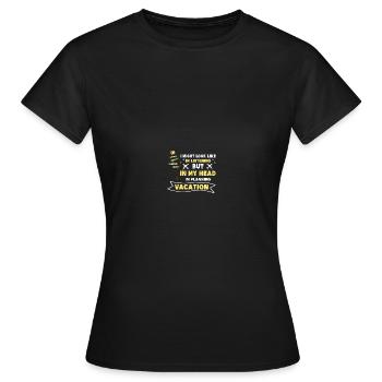 Planificateur de vacances Agence de voyages Agence de voyages - T-shirt Femme - noir - Devant - AI Model Female 172 dark (172cm)
