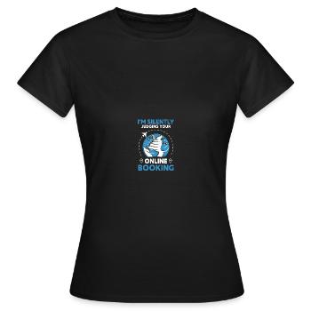 Planificateur de vacances Agence de voyages Agence de voyages - T-shirt Femme - noir - Devant - AI Model Female 172 dark (172cm)