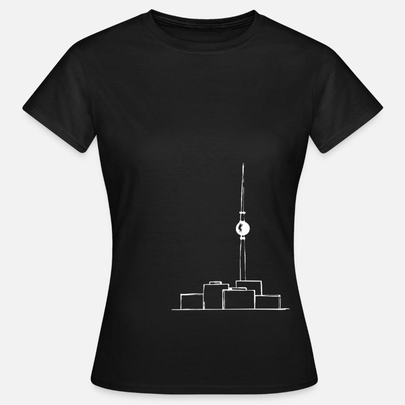 TV Tower Minimal w - Women's T-Shirt - black
