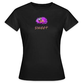süße Biene - Frauen T-Shirt - Schwarz - Vorne - AI Model Female 172 dark (172cm)