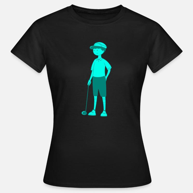 Golfer Golf Clubs - Women's T-Shirt - black
