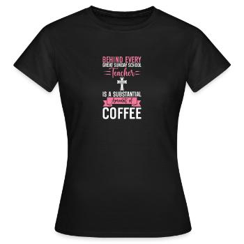 Fidèle serviteur chrétien enseignant de l’école du dimanche - T-shirt Femme - noir - Devant - AI Model Female 172 dark (172cm)