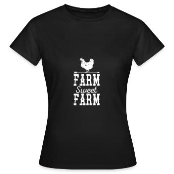 Farm Sweet Farm - - Women's T-Shirt - black - Front - AI Model Female 172 dark (172cm)