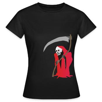 La grande faucheuse - T-shirt Femme - noir - Devant - AI Model Female 172 dark (172cm)