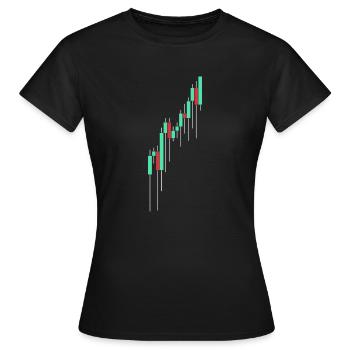 To The Moon - Women's T-Shirt - black - Front - AI Model Female 172 dark (172cm)