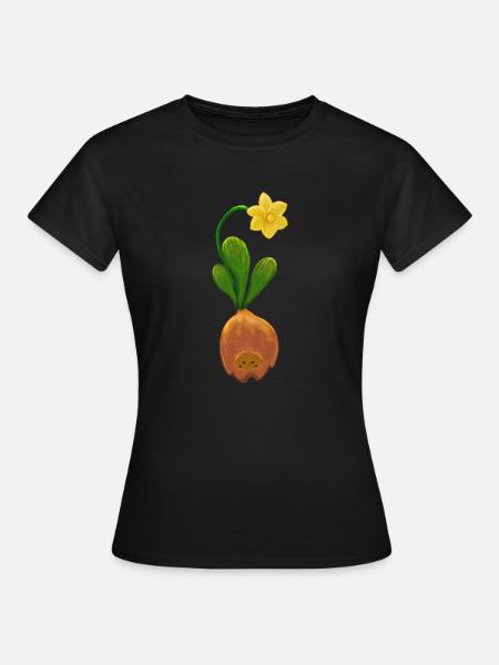 Narzisse - Frauen T-Shirt - Schwarz