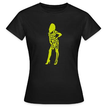 Ladies Night Fever green - Women's T-Shirt - black - Front - AI Model Female 172 dark (172cm)