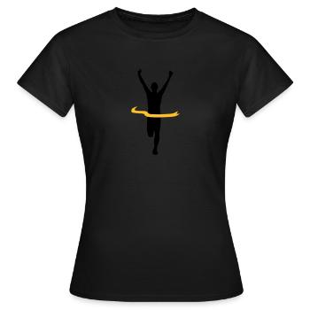 Sieger Gewinner - Frauen T-Shirt - Schwarz - Vorne - AI Model Female 172 dark (172cm)