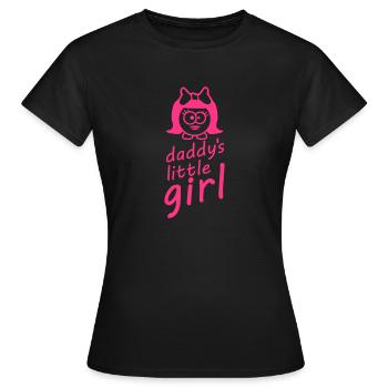 Daddys Little Baby Girl - Frauen T-Shirt - Schwarz - Vorne - AI Model Female 172 dark (172cm)