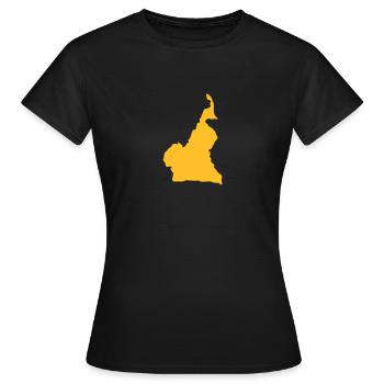 Cameroon - Women's T-Shirt - black - Front - AI Model Female 172 dark (172cm)
