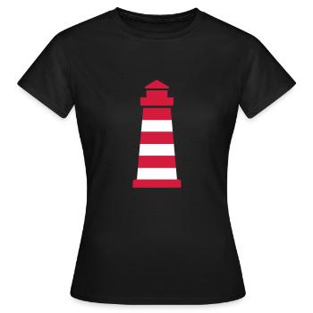 Phare - T-shirt Femme - noir - Devant - AI Model Female 172 dark (172cm)
