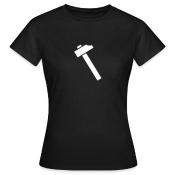 Hammer - Frauen T-Shirt - Schwarz - Vorne - AI Model Female 172 dark (172cm)