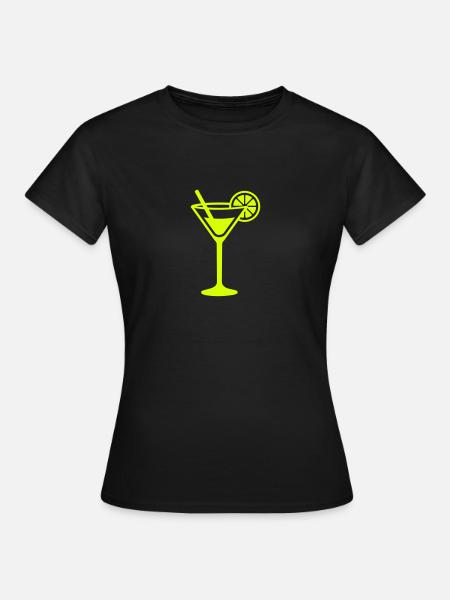 Cocktail - Frauen T-Shirt - Schwarz