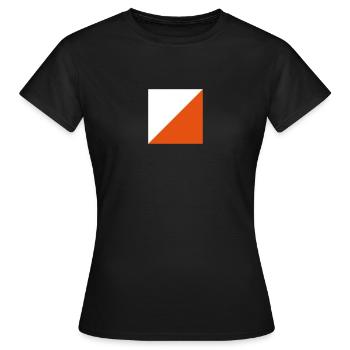 Orientierungslauf - Frauen T-Shirt - Schwarz - Vorne - AI Model Female 172 dark (172cm)