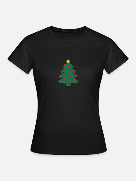 Weihnachtsbaum - Frauen T-Shirt - Schwarz