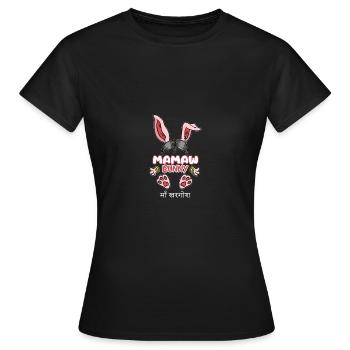 Mamaw Grand-mère indienne Grand-mère Inde Memaw - T-shirt Femme - noir - Devant - AI Model Female 172 dark (172cm)