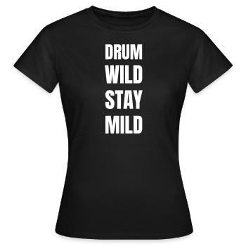 Drummer in the band - Women's T-Shirt - black - Front - AI Model Female 172 dark (172cm)