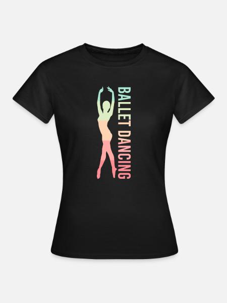 Balletttänzer - Frauen T-Shirt - Schwarz