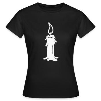 Candle - Women's T-Shirt - black - Front - AI Model Female 172 dark (172cm)