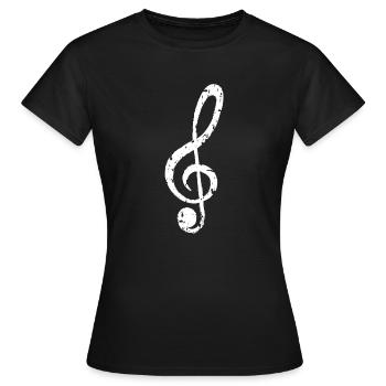 Clef - Women's T-Shirt - black - Front - AI Model Female 172 dark (172cm)