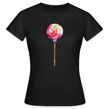 sucette - T-shirt Femme - noir - Devant - AI Model Female 172 dark (172cm)