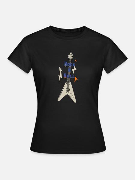 rock & roll - T-shirt Femme - noir