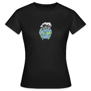 Il n'y a pas de planète B - T-shirt Femme - noir - Devant - AI Model Female 172 dark (172cm)