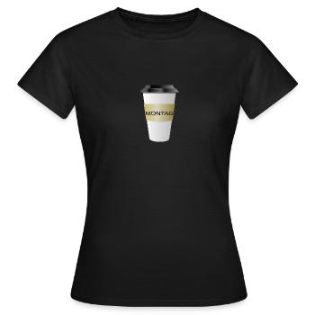 Lundi - T-shirt Femme - noir - Devant - AI Model Female 172 dark (172cm)
