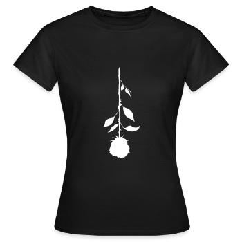 Rose Down unWired - Frauen T-Shirt - Schwarz - Vorne - AI Model Female 172 dark (172cm)