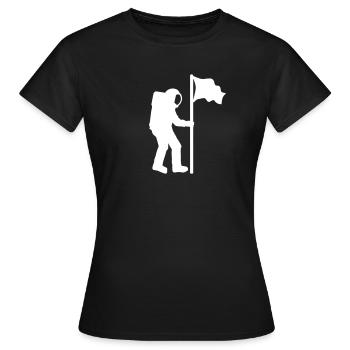 Astronaut - Women's T-Shirt - black - Front - AI Model Female 172 dark (172cm)