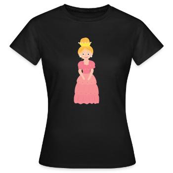 Princesse - T-shirt Femme - noir - Devant - AI Model Female 172 dark (172cm)