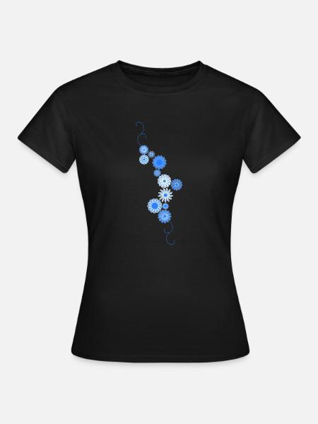 Fleur - T-shirt Femme - noir
