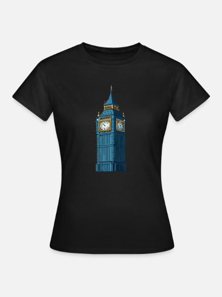 Big Ben at night - Women's T-Shirt - black