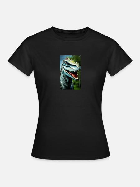 Dinosaurier | T-Rex | Tyrannosaurus - Frauen T-Shirt - Schwarz