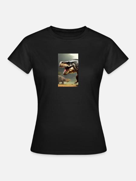 Dinosaurier | T-Rex | Tyrannosaurus - Frauen T-Shirt - Schwarz