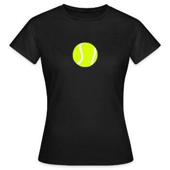 balle de tennis - T-shirt Femme - noir - Devant - AI Model Female 172 dark (172cm)