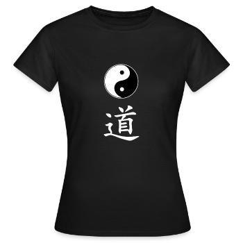 yin yang dao - T-shirt Femme - noir - Devant - AI Model Female 172 dark (172cm)